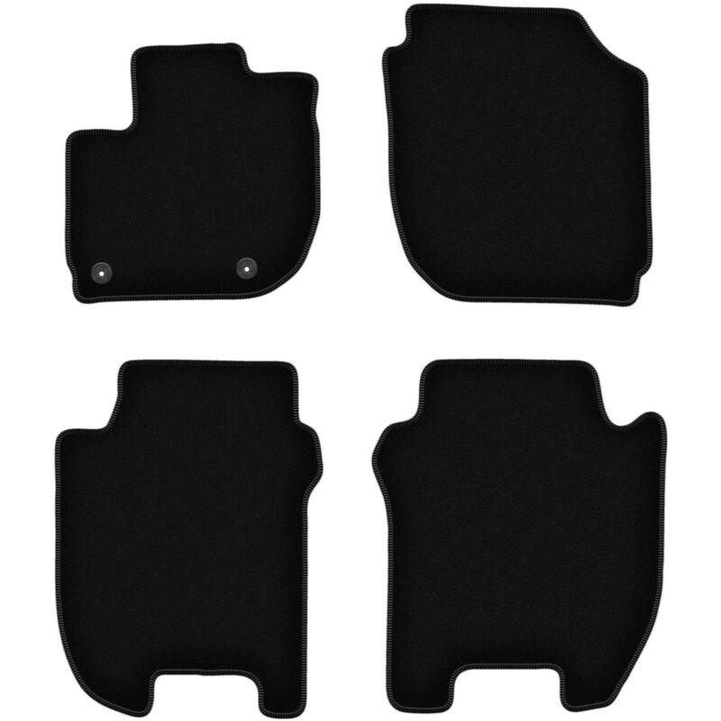 foto del prodotto tappetini basic in velluto nero per honda jazz iv hatchback 2015 