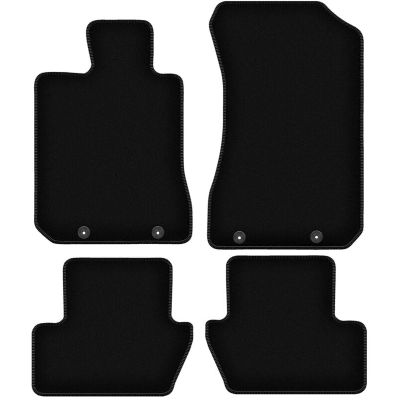 foto del prodotto tappetini basic in velluto nero per honda legend iv berlina 2004 2012 