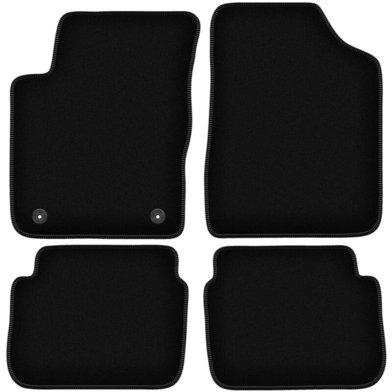 foto del prodotto tappetini basic in velluto nero per hyundai i10 hatchback 2007 2013 