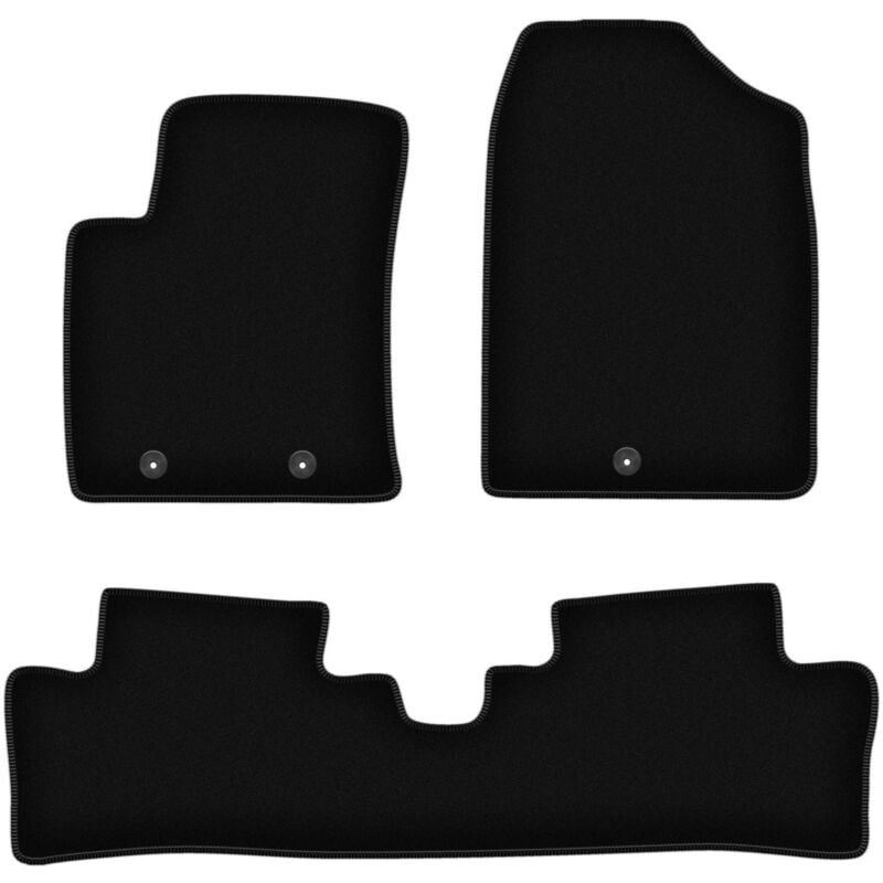 foto del prodotto tappetini basic in velluto nero per hyundai i10 ii hatchback 2013 