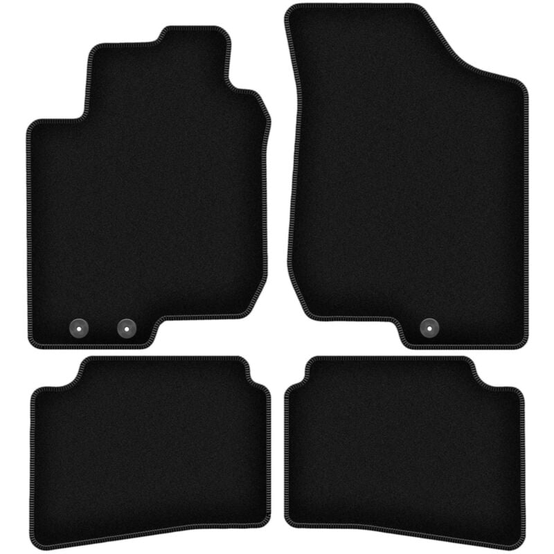 foto del prodotto tappetini basic in velluto nero per hyundai i30 i hatchback, station wagon, cw 2007 2012 