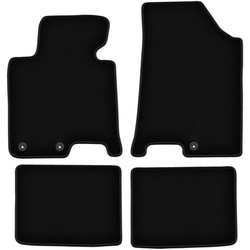 foto del prodotto tappetini basic in velluto nero per hyundai i40 station wagon, berlina 2011 