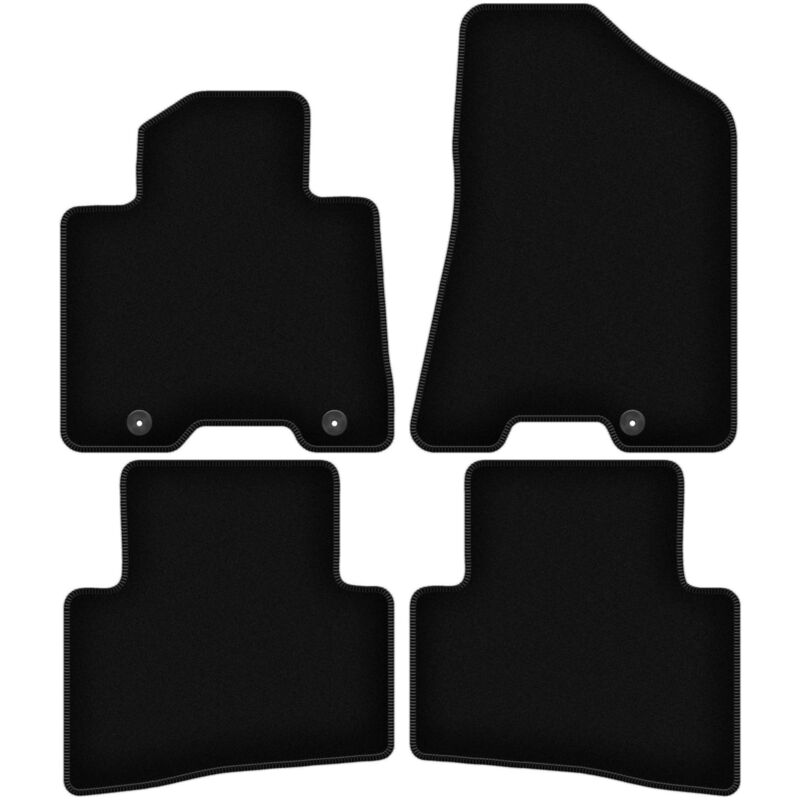 foto del prodotto tappetini basic in velluto nero per hyundai tucson iii suv 2015 