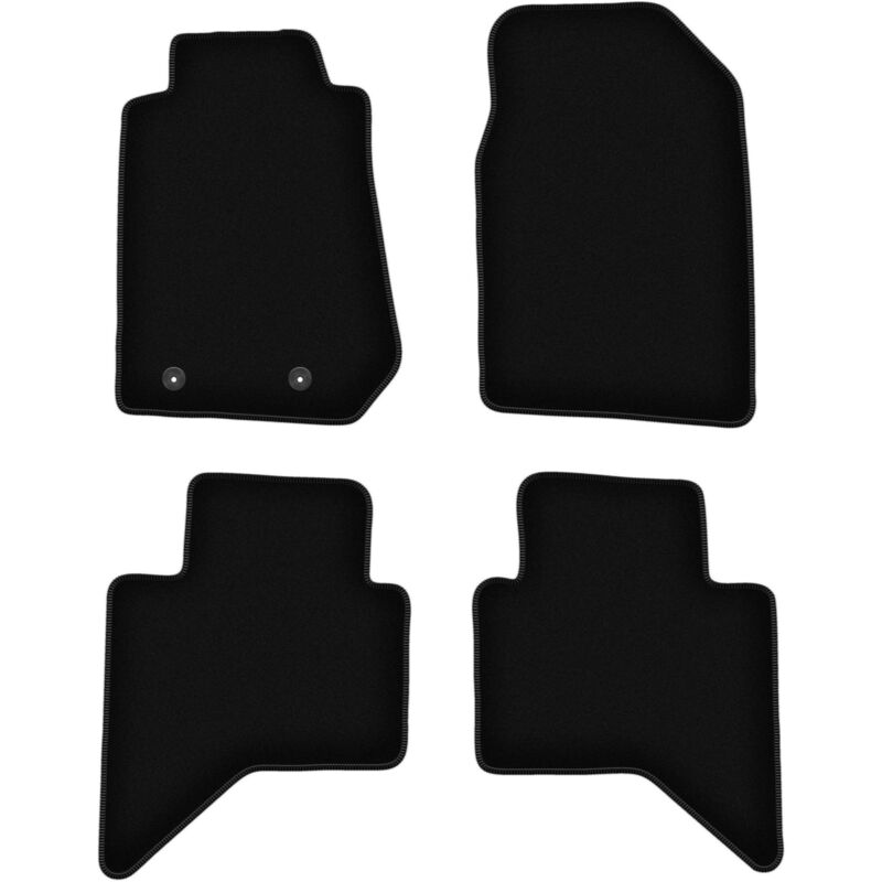 foto del prodotto tappetini basic in velluto nero per isuzu d max ii pick up 2011 