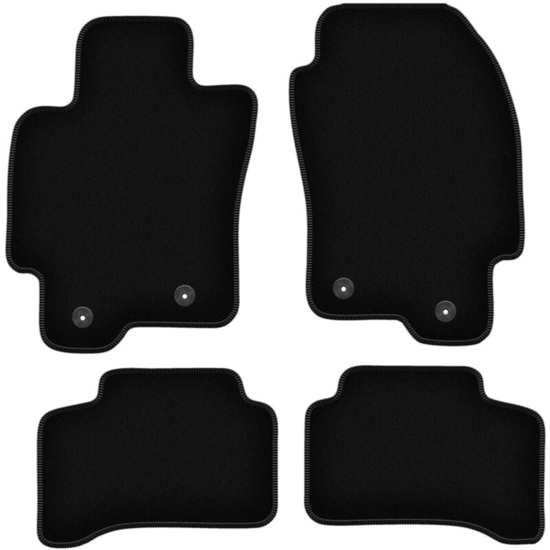 foto del prodotto tappetini basic in velluto nero per jaguar x type station wagon, berlina 2001 2009 