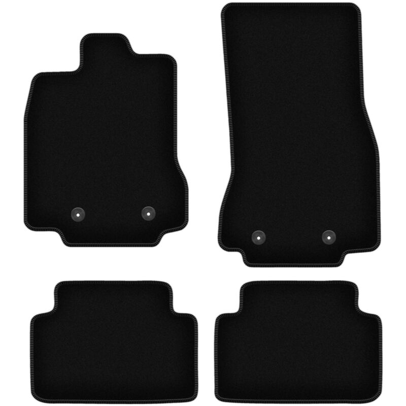 foto del prodotto tappetini basic in velluto nero per jaguar xf i 2wd x250 berlina, station wagon 2007 2015 