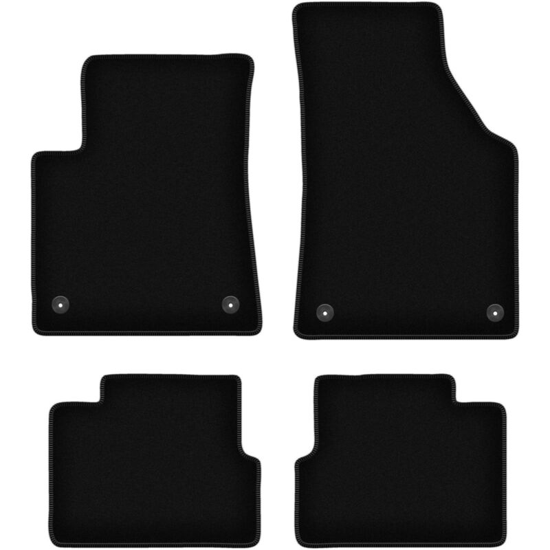 foto del prodotto tappetini basic in velluto nero per jeep cherokee kl suv 2013 