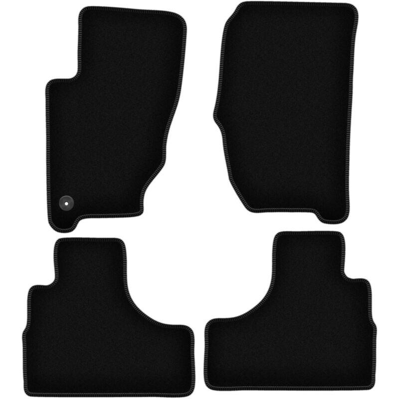 foto del prodotto tappetini basic in velluto nero per jeep cherokee liberty kj off road 2002 2007 