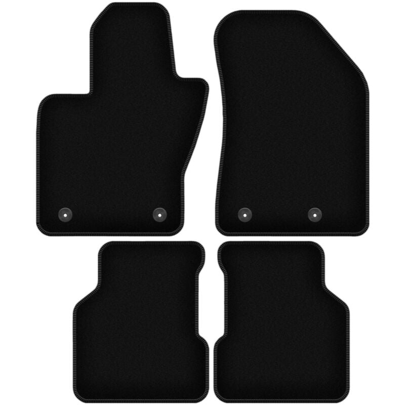 foto del prodotto tappetini basic in velluto nero per jeep compass ii mp suv 2017 