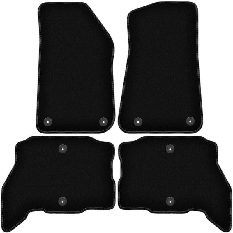 foto del prodotto tappetini basic in velluto nero per jeep wrangler jl 4xe 5 porte 2021 2023 