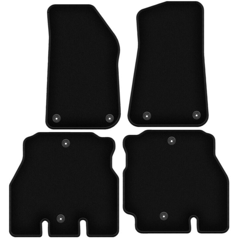 foto del prodotto tappetini basic in velluto nero per jeep wrangler jl 5 porte 2018 2023 