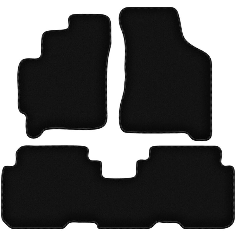foto del prodotto tappetini basic in velluto nero per kia carens i minivan 1999 2006 