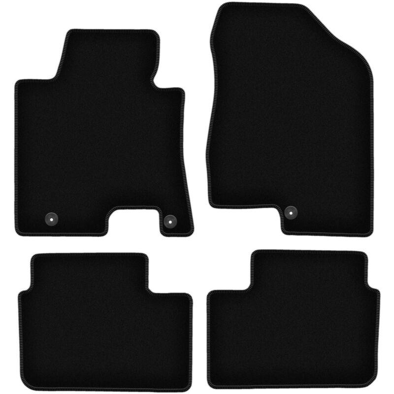 foto del prodotto tappetini basic in velluto nero per kia ceed ii hatchback, station wagon, wagon, proceed, coup 2012 2018 