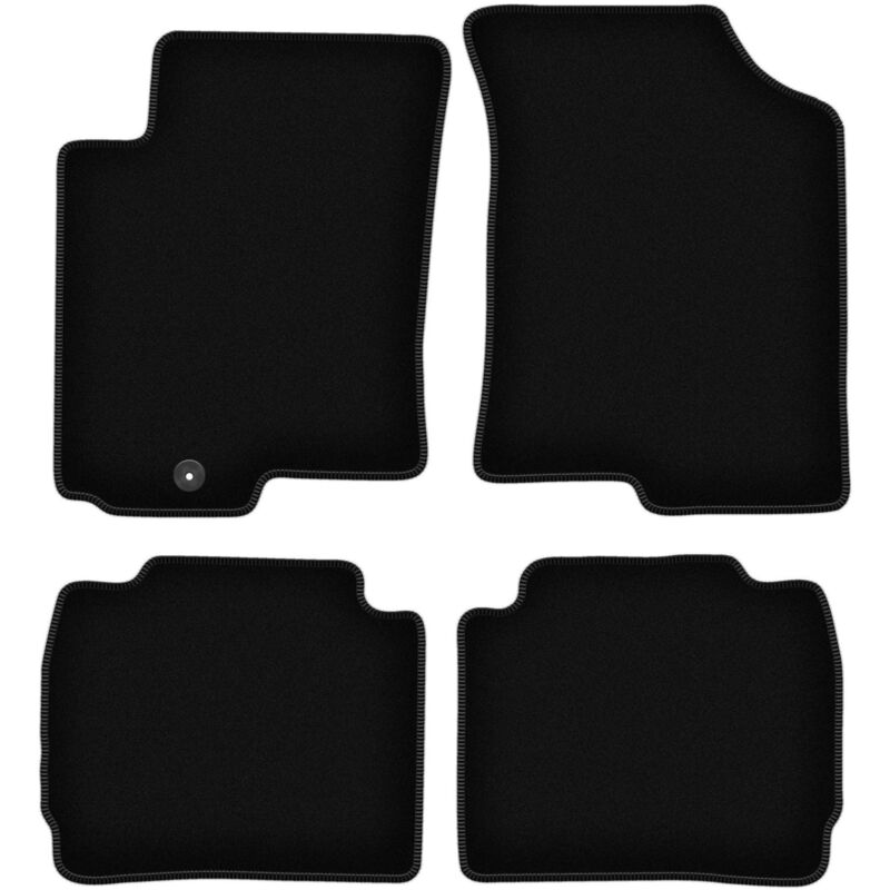 foto del prodotto tappetini basic in velluto nero per kia cerato hatchback, berlina 2004 2008 