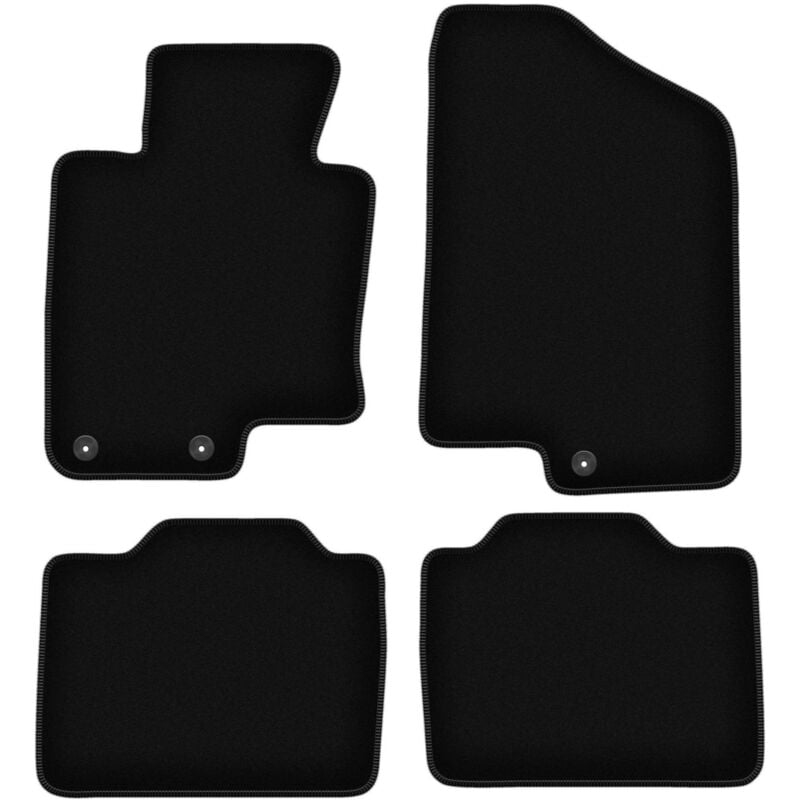 foto del prodotto tappetini basic in velluto nero per kia optima iii tf berlina 2010 2015 