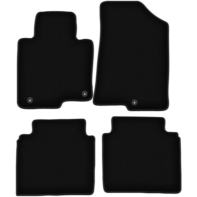 foto del prodotto tappetini basic in velluto nero per kia optima iv sw station wagon 2015 