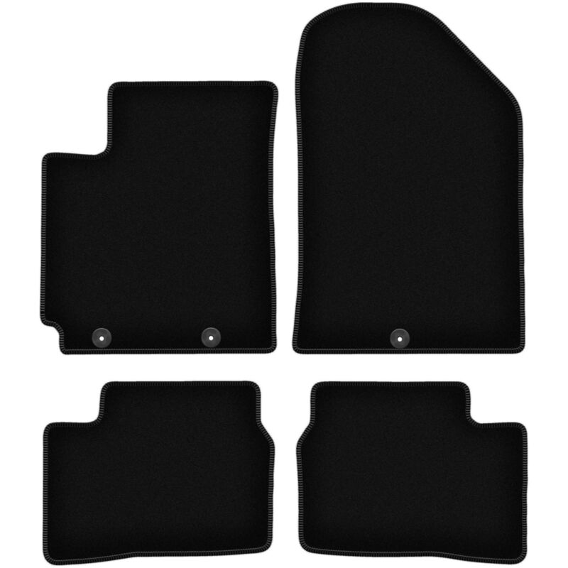 foto del prodotto tappetini basic in velluto nero per kia picanto ii je hatchback 2011 2017 