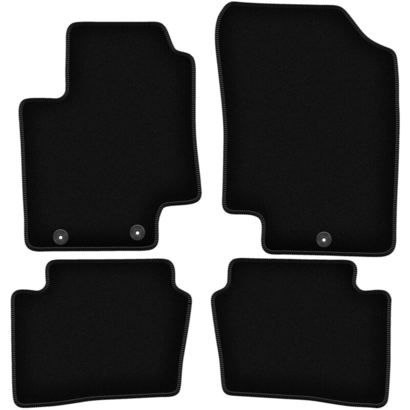 foto del prodotto tappetini basic in velluto nero per kia rio ii de hatchback 2005 2011 