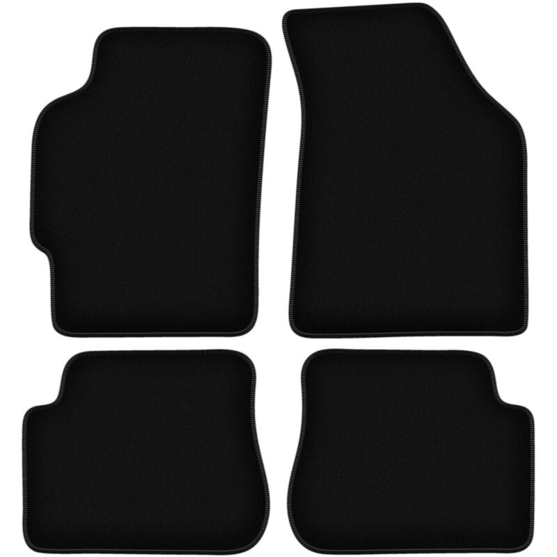 foto del prodotto tappetini basic in velluto nero per kia shuma berlina 1997 2004 