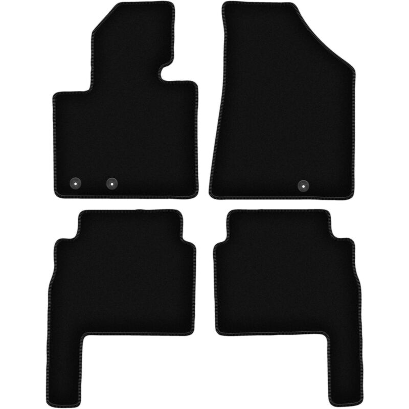 foto del prodotto tappetini basic in velluto nero per kia sorento ii suv 2009 2015 