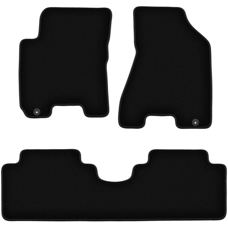 foto del prodotto tappetini basic in velluto nero per kia sportage ii suv 2004 2010 