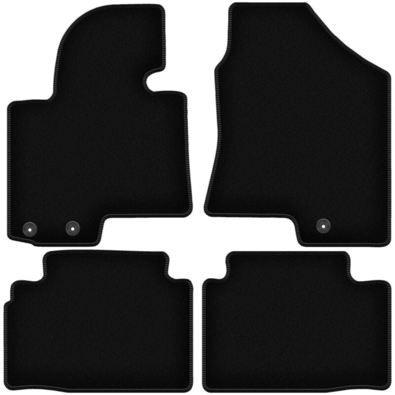 foto del prodotto tappetini basic in velluto nero per kia sportage iii suv 2010 2015 