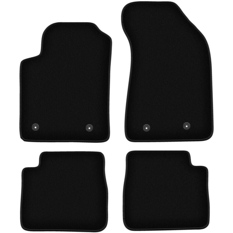 foto del prodotto tappetini basic in velluto nero per lancia delta iii hatchback 2008 2014 