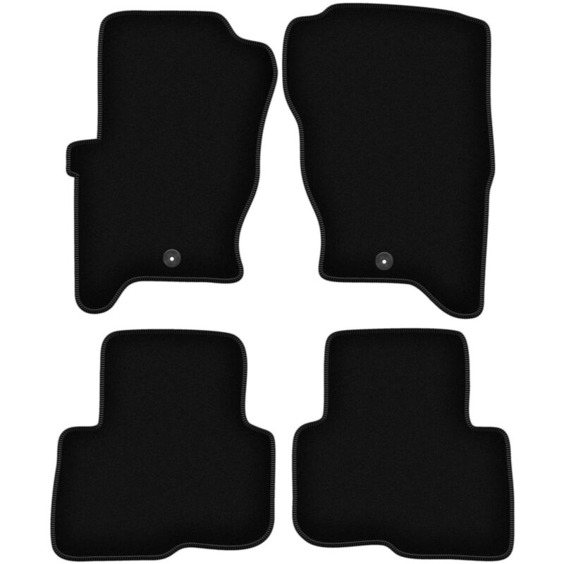 foto del prodotto tappetini basic in velluto nero per land rover discovery iii suv 2004 2011 