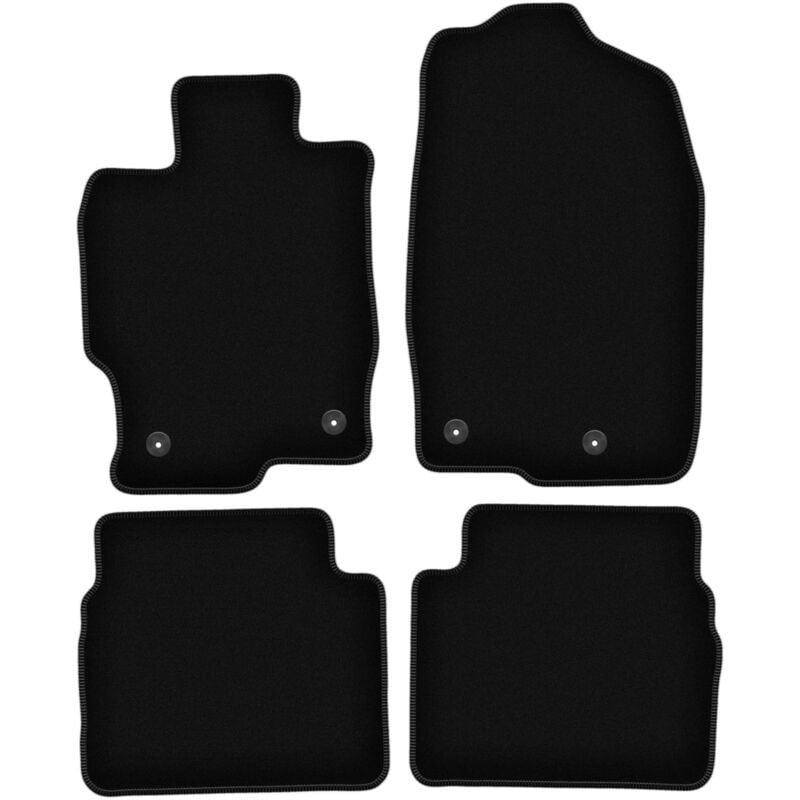 foto del prodotto tappetini basic in velluto nero per mazda 6 ii gh berlina, station wagon, liftback, hatchback 2007 2012 