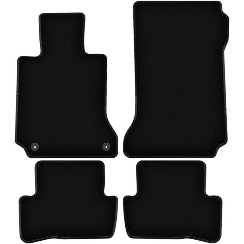 foto del prodotto tappetini basic in velluto nero per mercedes c w204 berlina, station wagon, coup 2007 2014 