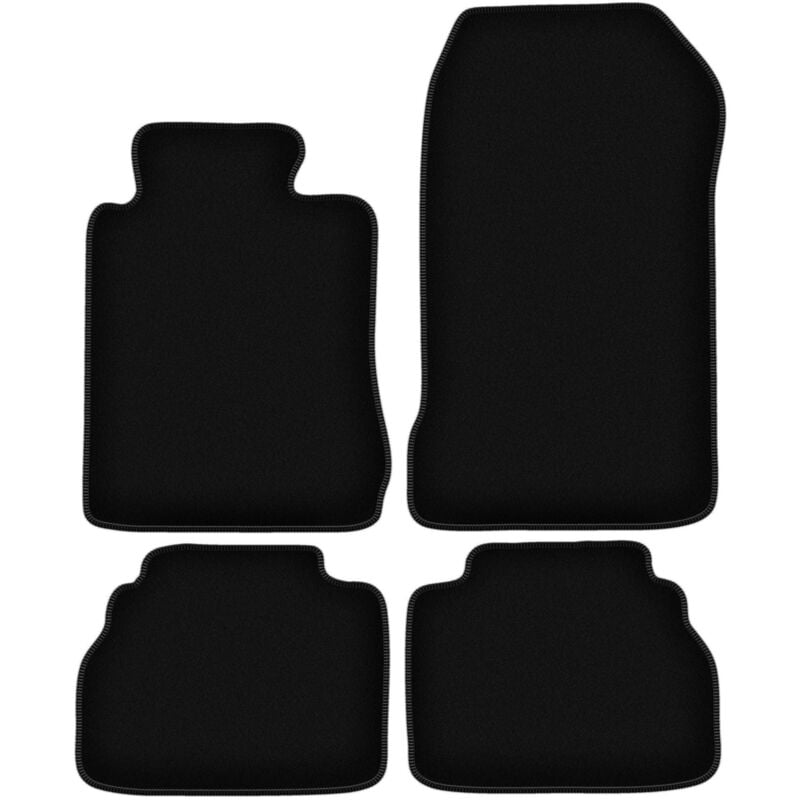 foto del prodotto tappetini basic in velluto nero per mercedes e w210 berlina, station wagon 1995 2003 
