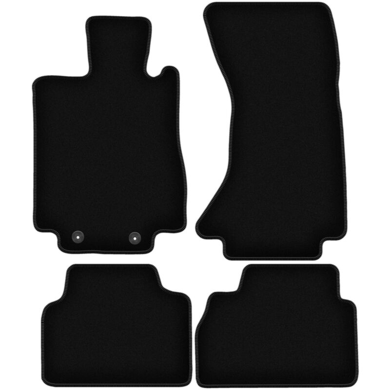 foto del prodotto tappetini basic in velluto nero per mercedes s w220 4matic corta 1998 2005 
