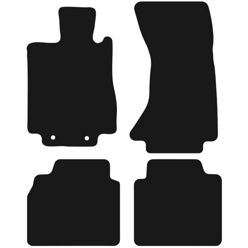 foto del prodotto tappetini basic in velluto nero per mercedes s w220 4matic lungo 1998 2005 