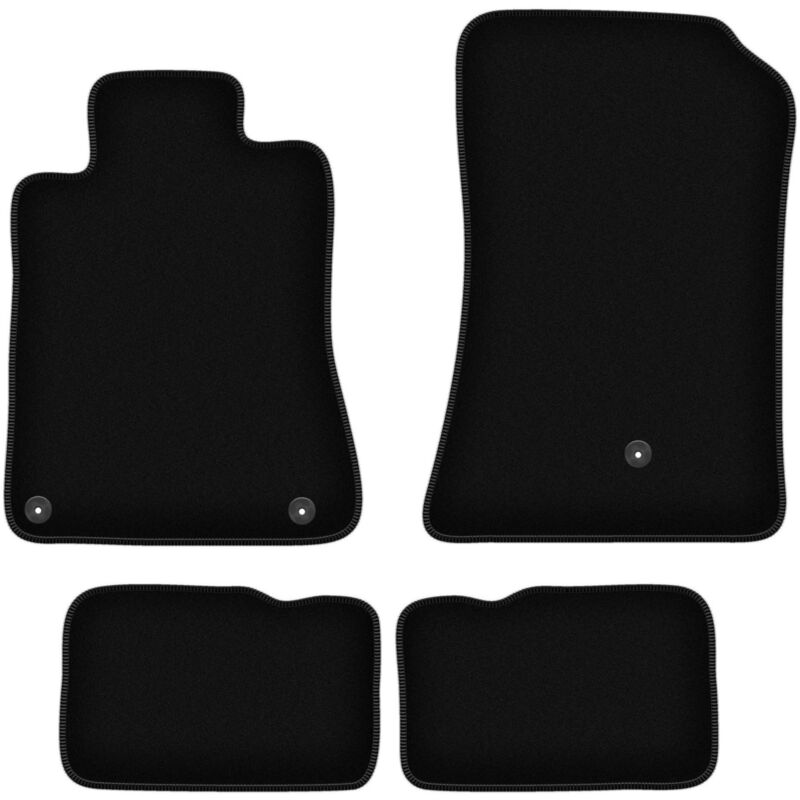 foto del prodotto tappetini basic in velluto nero per mercedes sl r129 roadster 1998 2002 