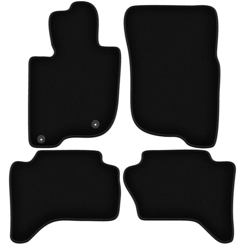 foto del prodotto tappetini basic in velluto nero per mitsubishi l200 v pick up 2019 