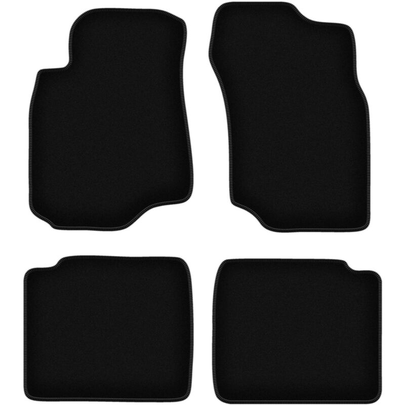 foto del prodotto tappetini basic in velluto nero per mitsubishi lancer vii station wagon, berlina 2003 2008 