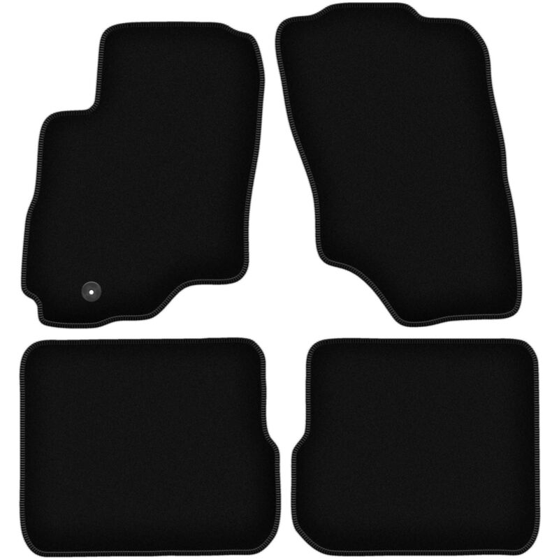 foto del prodotto tappetini basic in velluto nero per mitsubishi outlander i suv 2001 2006 
