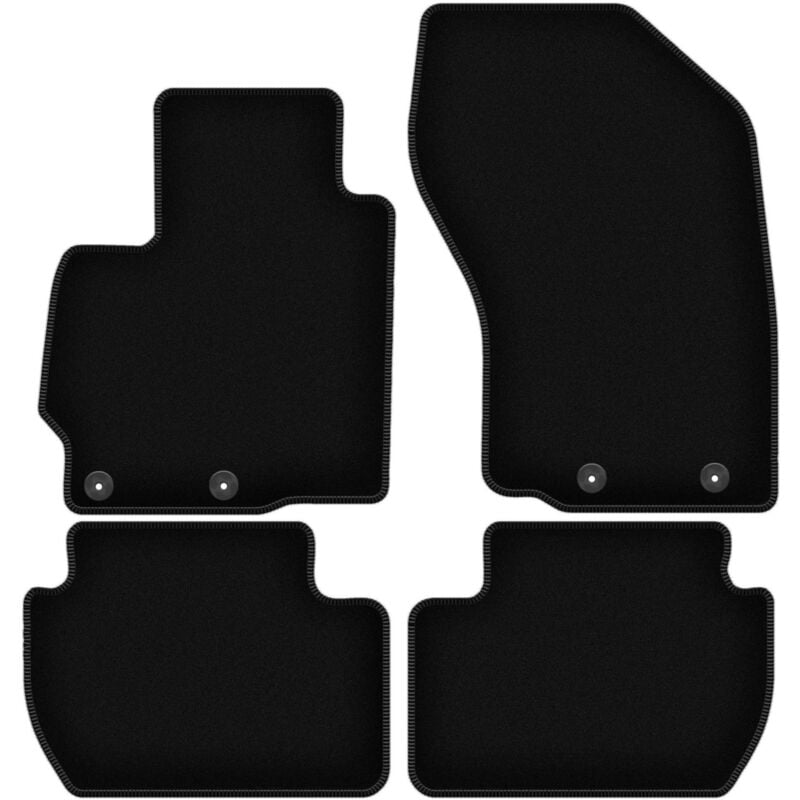 foto del prodotto tappetini basic in velluto nero per mitsubishi outlander ii crossover 2006 2013 