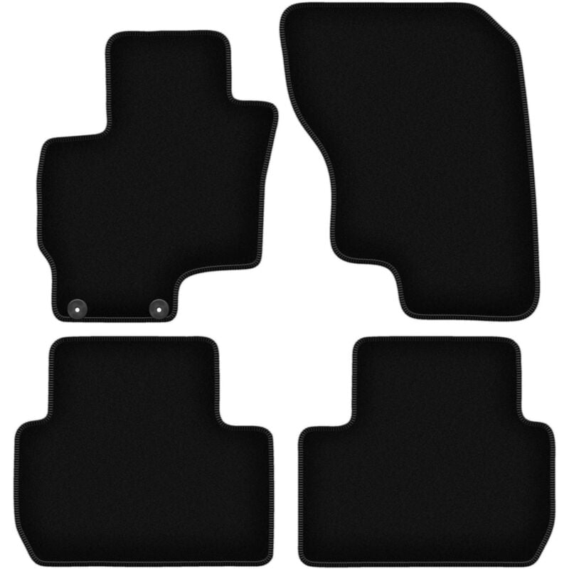 foto del prodotto tappetini basic in velluto nero per mitsubishi outlander iii phev suv 2012 