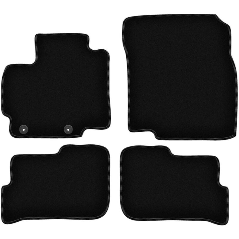 foto del prodotto tappetini basic in velluto nero per mitsubishi space star ii hatchback 2013 