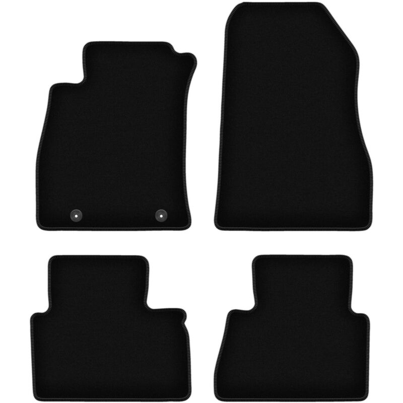 foto del prodotto tappetini basic in velluto nero per nissan juke f15 crossover 2010 2017 