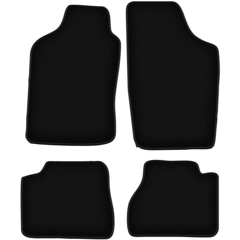 foto del prodotto tappetini basic in velluto nero per nissan micra k10 hatchback 1983 1991 