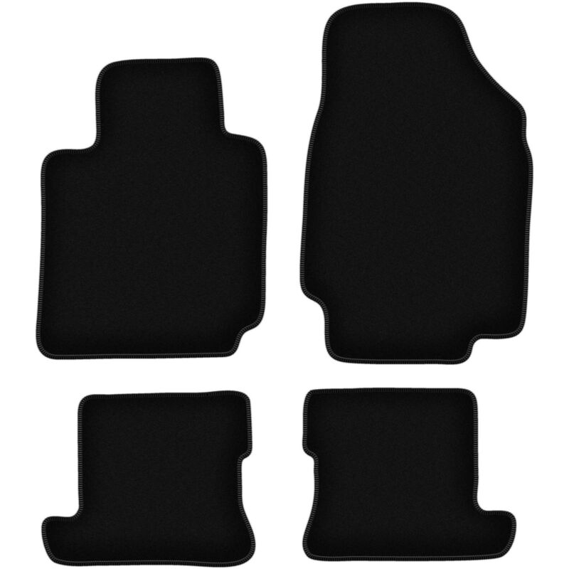 foto del prodotto tappetini basic in velluto nero per nissan micra k12 cc cabrio 2003 2010 