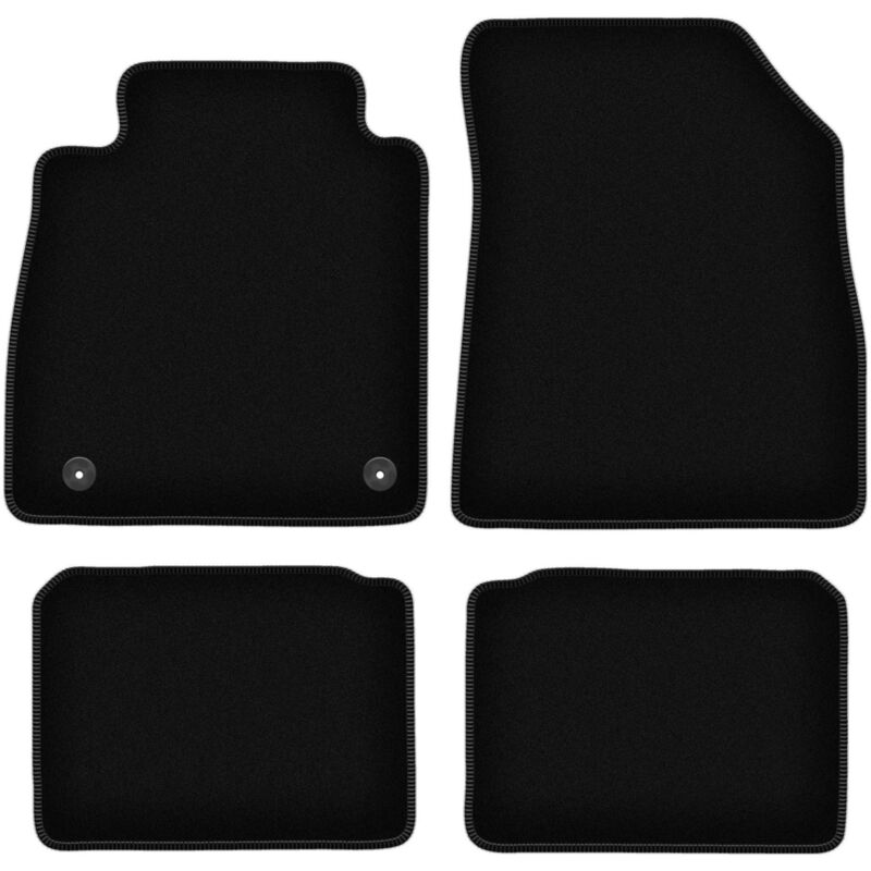 foto del prodotto tappetini basic in velluto nero per nissan micra k14 hatchback 2017 