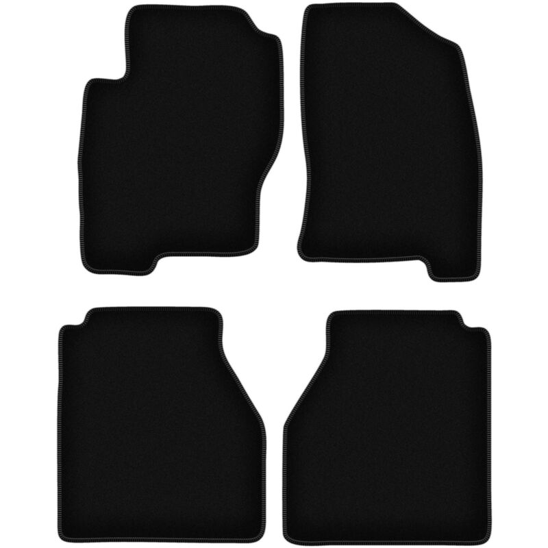 foto del prodotto tappetini basic in velluto nero per nissan navara iii d40 pick up 2005 2011 