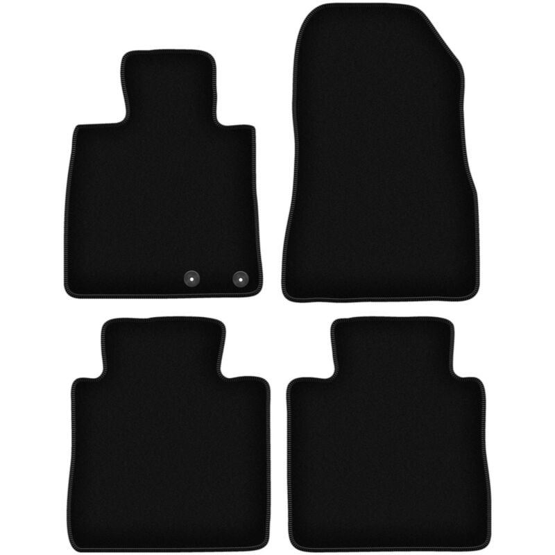 foto del prodotto tappetini basic in velluto nero per nissan note ii hatchback 2012 