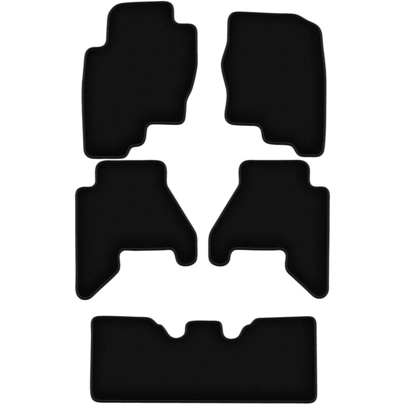 foto del prodotto tappetini basic in velluto nero per nissan pathfinder r51 suv 2004 2014 