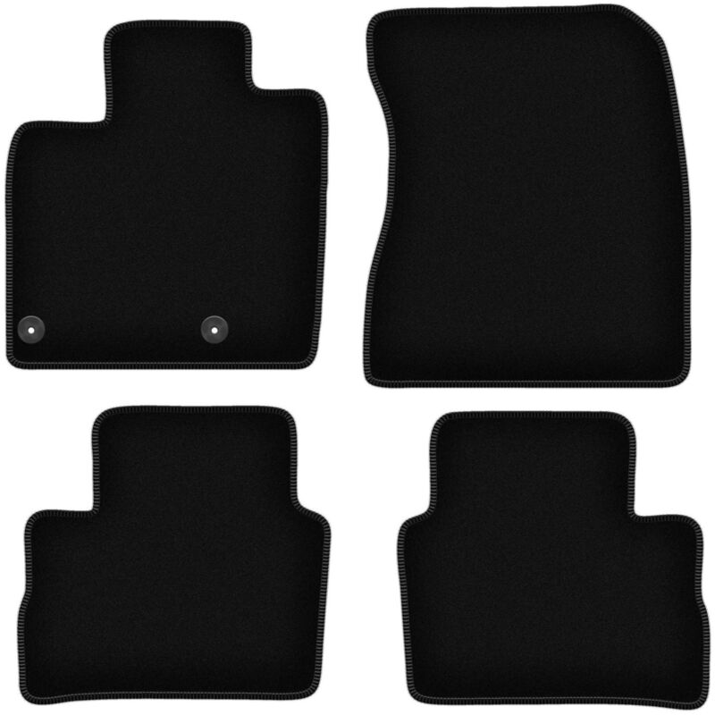 foto del prodotto tappetini basic in velluto nero per nissan qashqai iii mhev suv 2021 