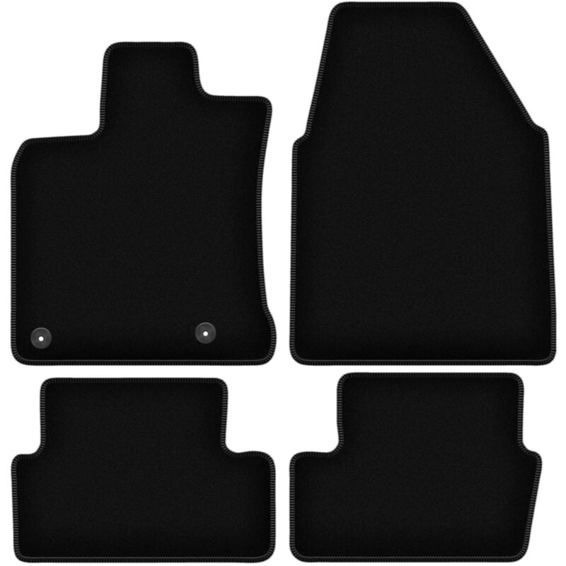 foto del prodotto tappetini basic in velluto nero per nissan qashqai j10 i crossover 2006 2013 