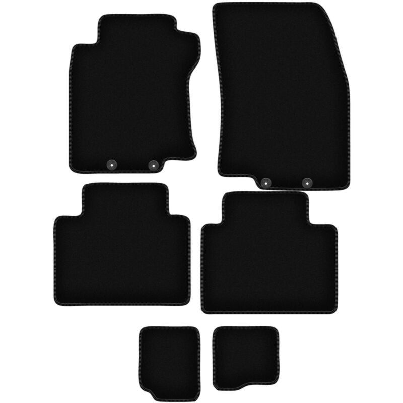 foto del prodotto tappetini basic in velluto nero per nissan x trail iii t32 fl 7 persone 2017 2021 